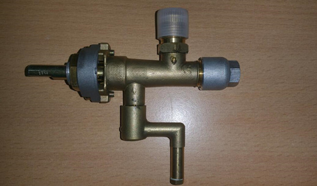 Notgas-Absperrventil-Messingaluminium-automatisch Griff SVL01 optional