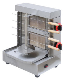 China Kleiner Edelstahl-Gas BBQ-Grill-Kebab Shawarm-Maschinen-Hersteller mit horizontalen Aufsteckspindeln fournisseur